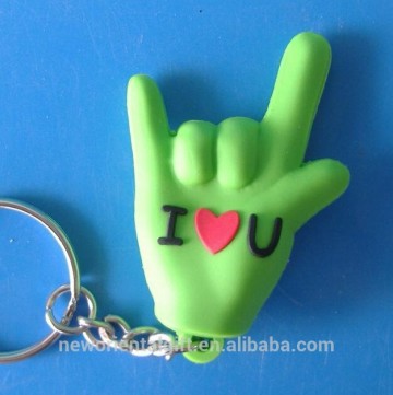 Hands Soft PVC Keychain, 3D Rubber Keychain, 3D pvc Keychain