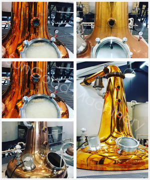 Single malt scotch whisky still distillation equipment