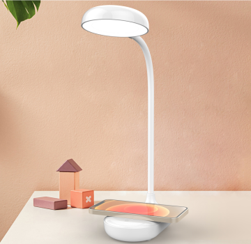 Wireless Charger Bedside Lamp with Touch Control Dimmer
