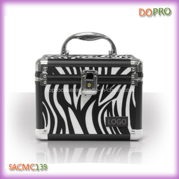Pequeñas cajas de metal Zebra Pattern para el maquillaje (SACMC139)