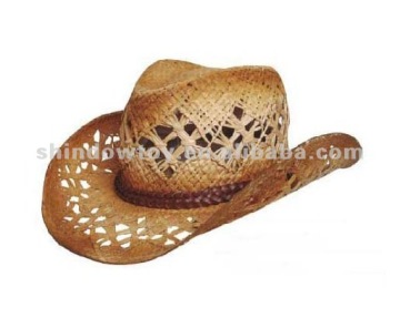 Raffia straw cowboy hat / Fashion cowboy hat