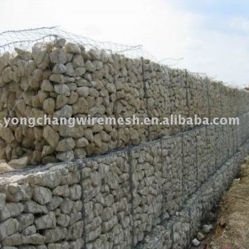 Hex mesh for gabion box