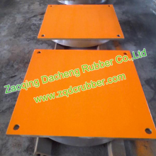 Well-constructed pot rubber bearing pad