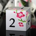 Flower Featured Solid Metal DND Dice Set of 7 PCS, Flower Metallic DND Dice Set for Dungeons and Dragon Tabletop Game