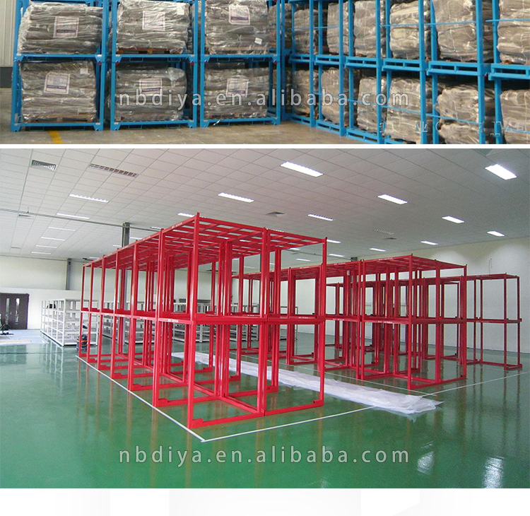 Warehouse Transport Heavy Duty Storage Double Stacking Movable Pallet Rack