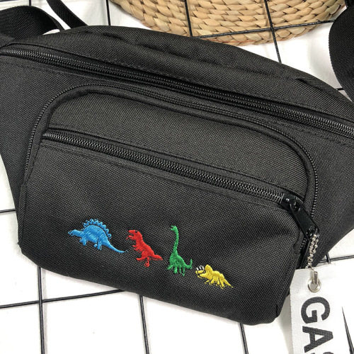 Effen kleur Cartoon borduurtassen Knappe zakken