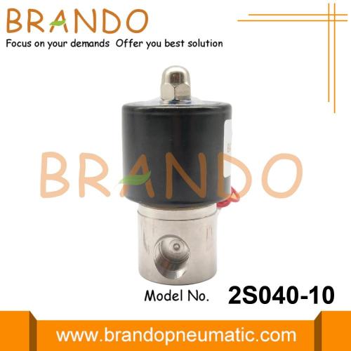 DC24V 3/8 &#39;&#39; 2S040-10 Katup Solenoid Gas Stainless Steel