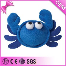 Promotional handmade customize blue stuffed plush crab toy soft crab