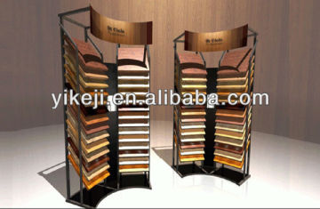 metal material wood flooring display rack,steel material wood flooring display stand,laminate wood flooring