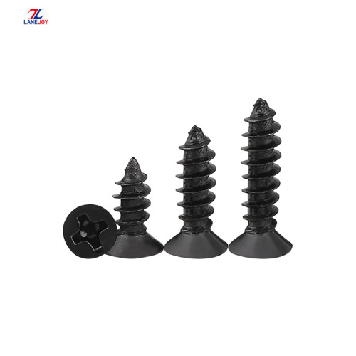 M1.2 M1.4 M1.7 Black Countersunk Head Self-tapping Screws