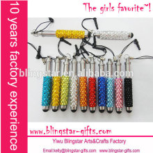 wholesale crystal phone mini stylus touch pen