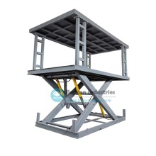 Portable Hydraulic Garage Car Scissor Lift: 2 Car Lifting and Storage Machine