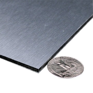 Brush finished aluminium composite panel