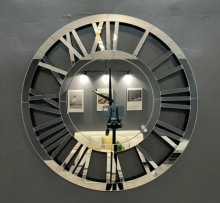 Stylish mirror wall wall clock home