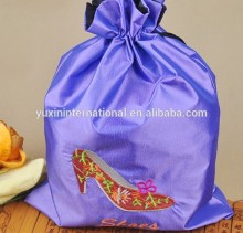 shoe bag jewelry pouch, gift silk pouch Drawstring pouch CH226