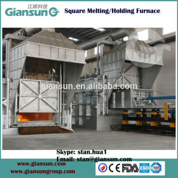 Tilting Aluminum Melting and holding Furnace