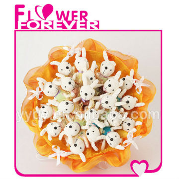 Soft Rabbit Bouquet Personalized Wedding Gift