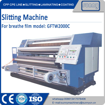 PE breathe film slitting machine