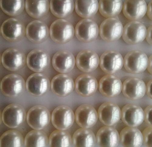 9-9.5mm Flat Round Shaped Matched Pearl Loose Beads