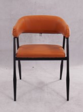 Commercial orange dining chairs