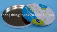 Round CD tin box