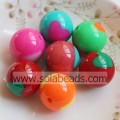 20MM Lovely Heart Decoration Acrylic Beads Loose Spacer Round Ball Beads