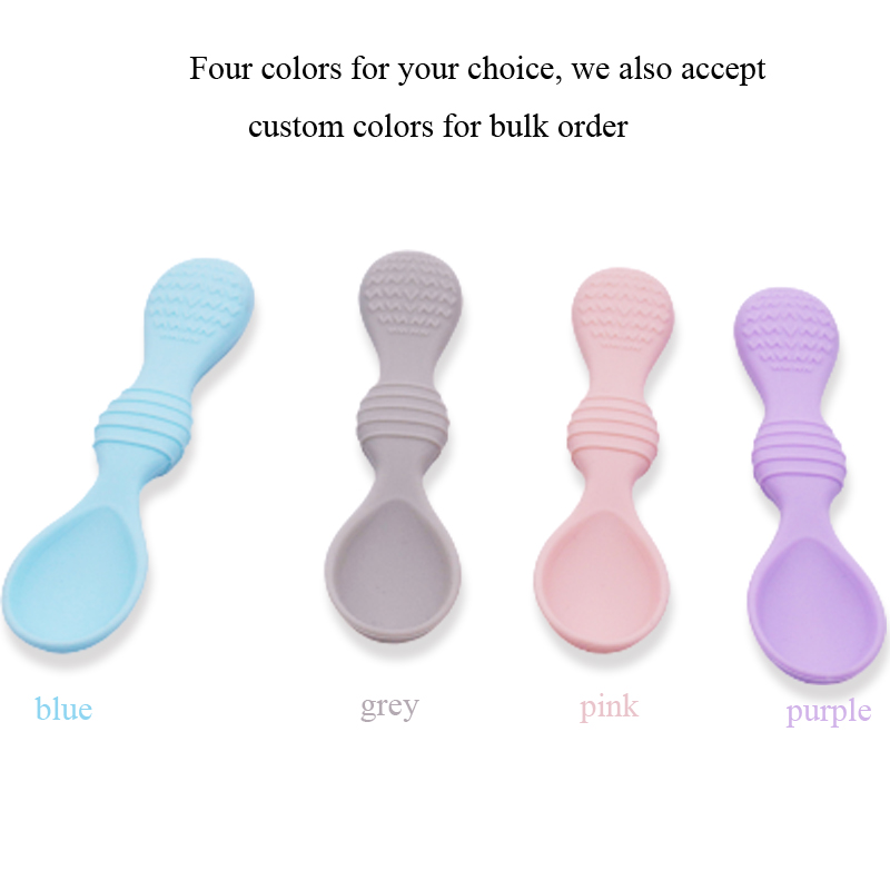 baby training spoon soft silicone baby spoon baby feeding spoon