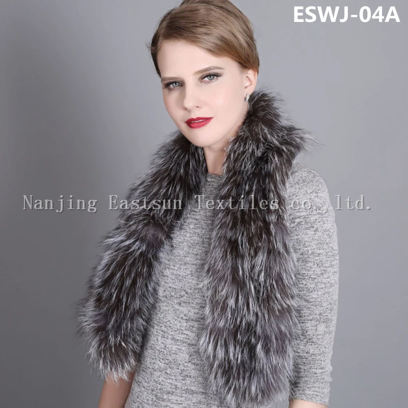 Natural Fox Scarf Eswj-07A