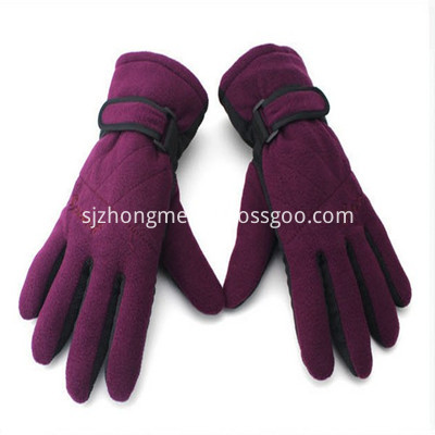Polar Fleece Gloves Purple