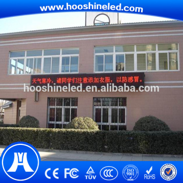 outdoor single color dip moving message electronic boards p10