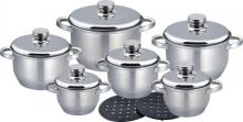 14pcs Saucepot with ss lid Mexico