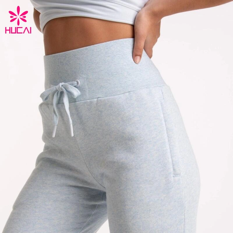 Women Custom Printing Plus Size High Waist Cotton Joggers