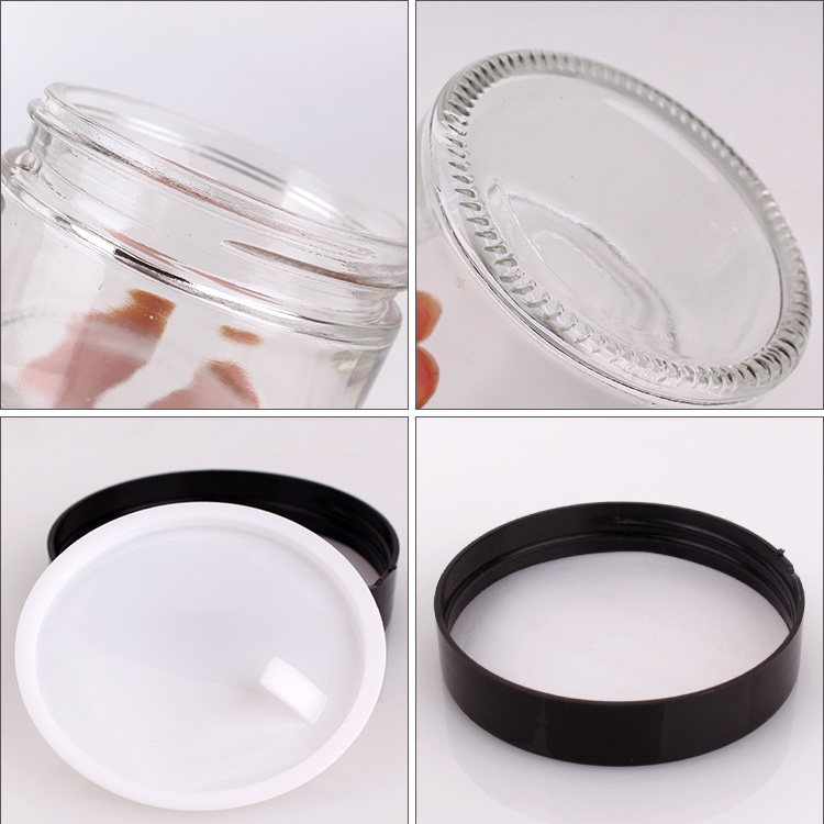 100g empty round face cream jar cosmetic packing cream glass jar