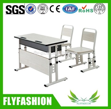 SF-17D School double desk and chair,student desk and chair,double desk and chair