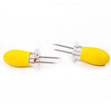 Amazon Bestselling Stainless Steel Corn Holders with Rubber Handles