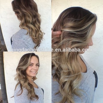 High quality ombre color lace front wig wolesale