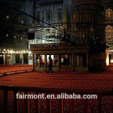 acrylic blue mosque carpet K04, Customized acrylic blue mosque carpet