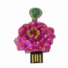 Jewelry Rose-shaped USB Flash Drive