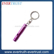 promotional bulk metal custom dog whistle with keychain