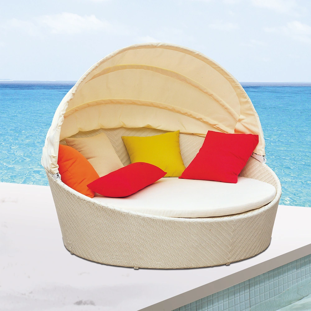 Outdoor Pool Rattan Furniture Aluminum Canopy Aluminum Beach Shade