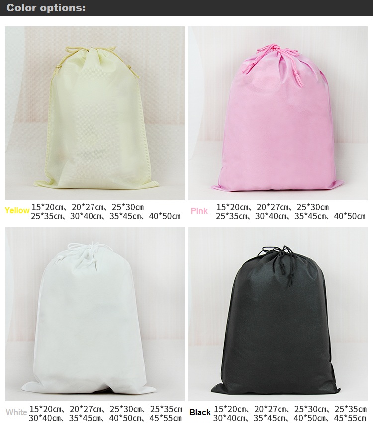 Customized wholesale cheap non woven drawstring bag