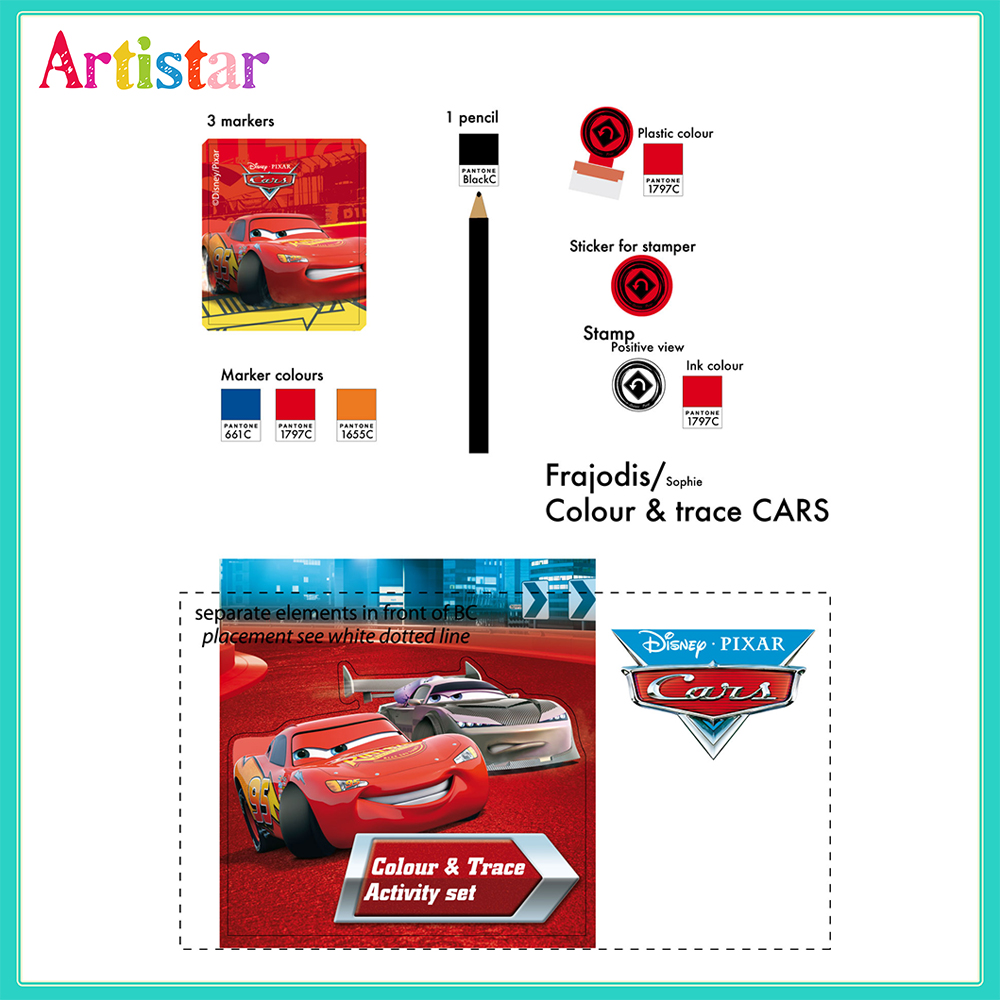 Disney Cars 7 Piece Stationery Set