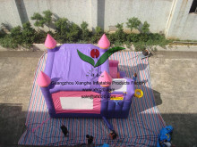 Inflatable purple castle Bouncy castle inflatable moon walk