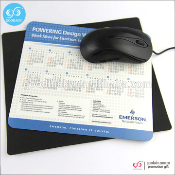 Custom made new product calendar mouse pads gaming mouse pads