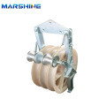 Large Diameter Wire Pulley Block With Grounding Roller