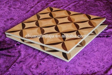 Oak and Black Walnut Pannels With UV Lacquered