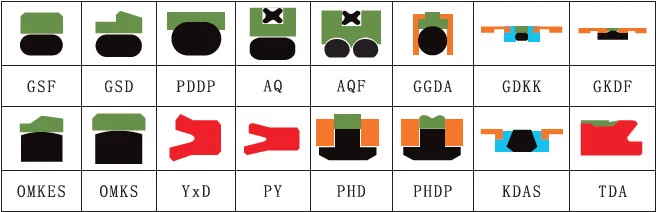 PTFE+Bronze Piston Seals From China Factory