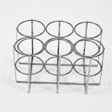 Metal Customized Silver Chrome Oxygen 6 Cylinder Holder