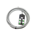 4 Way M12 Distribution Box with Molding Cable