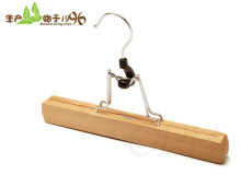 Natural Finish Lotus Wood Skirts Hangers